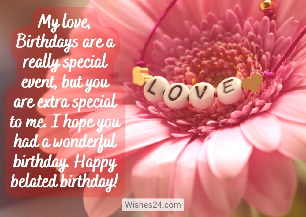 Belated Birthday Messages For Lovely Wife
