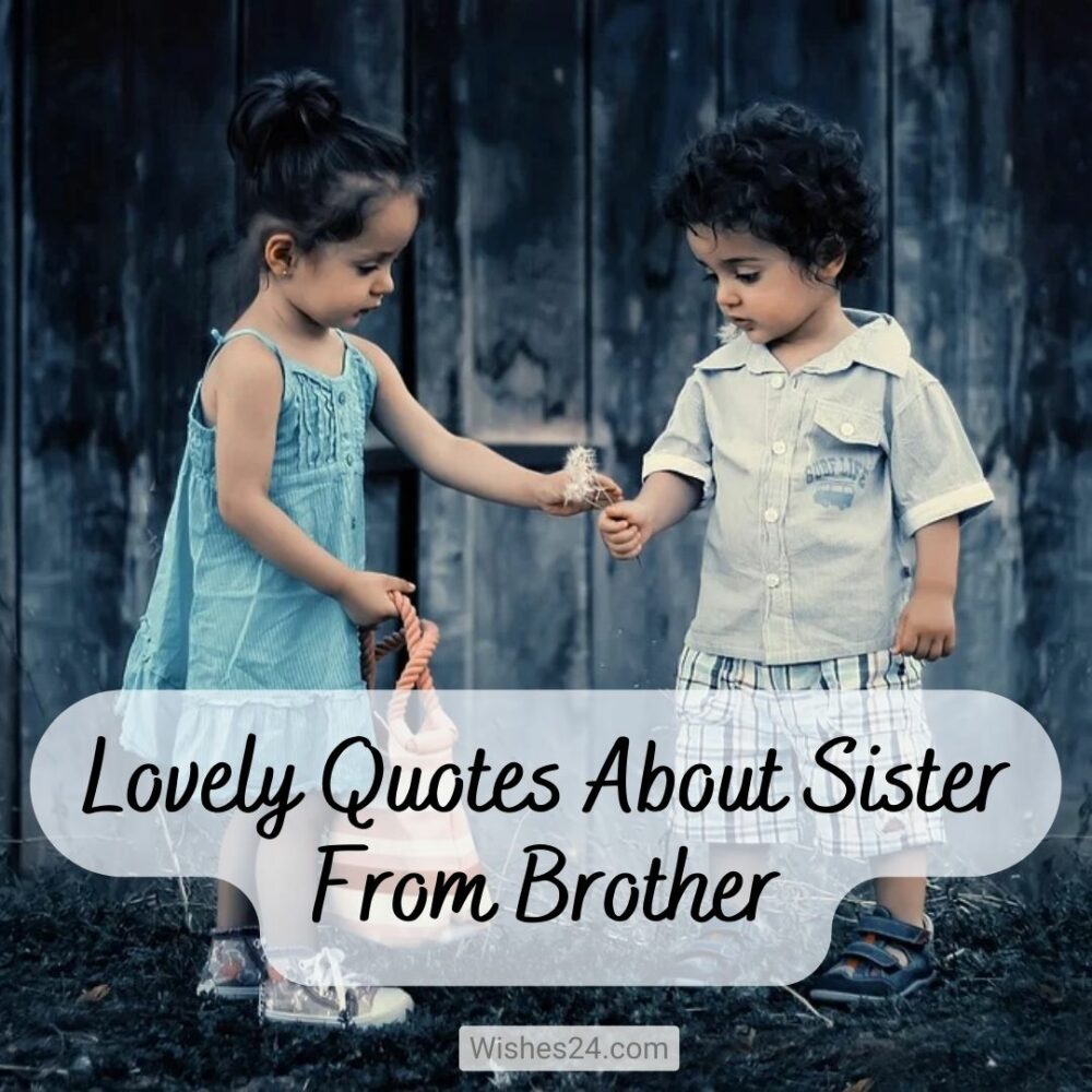 Lovely Quotes About Sister From Brother