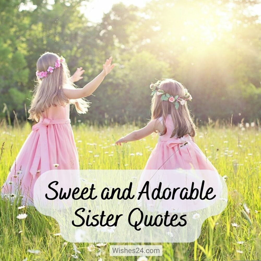 Sweet and Adorable Sister Quotes