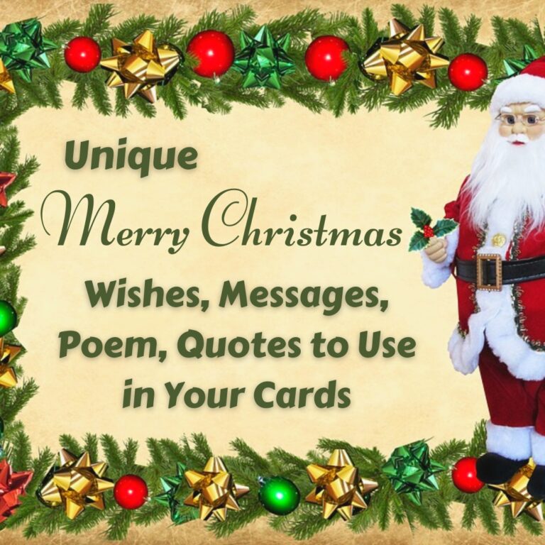50+ Unique Merry Christmas Wishes, Messages, Poem, Quotes to Use in